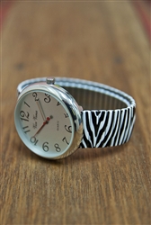 Stretch Watch Zebra Print